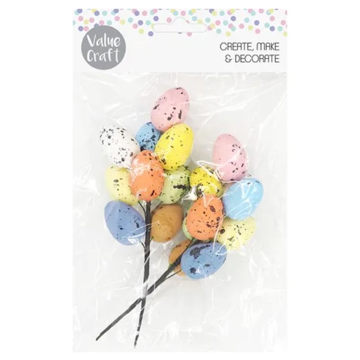 Easter Speckled Egg Stems 2 Pieces - Senior Style