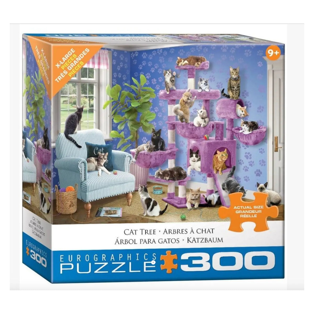 Cat Tree - 300 Extra Large Piece Jigsaw Puzzle