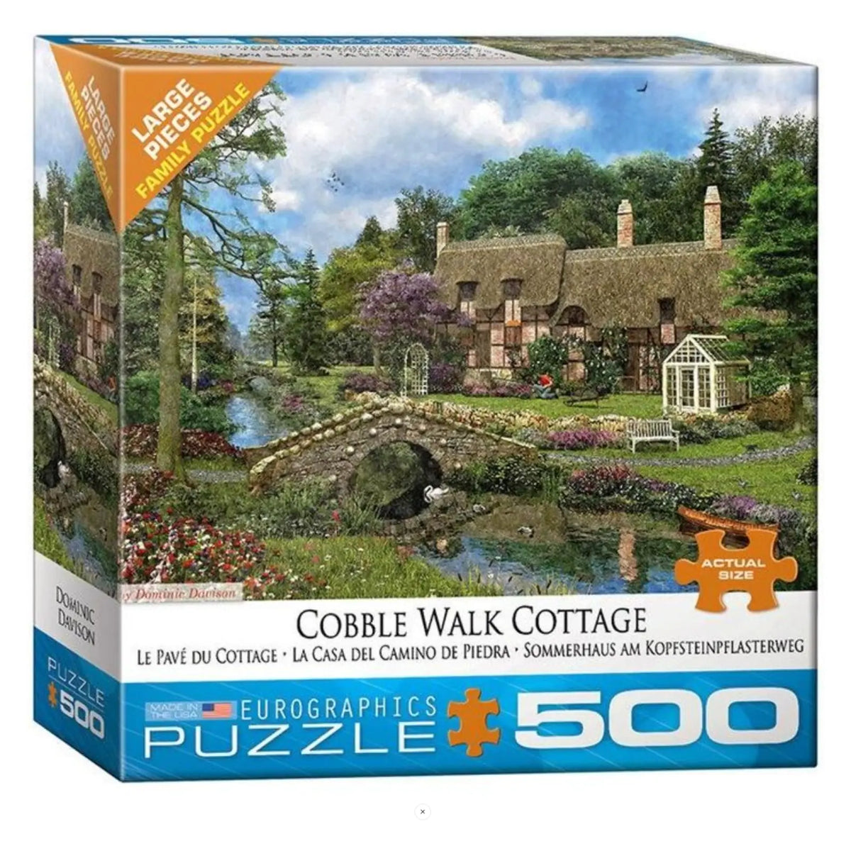 Cobblewalk Cottage - 300 Extra Large Piece Jigsaw Puzzle