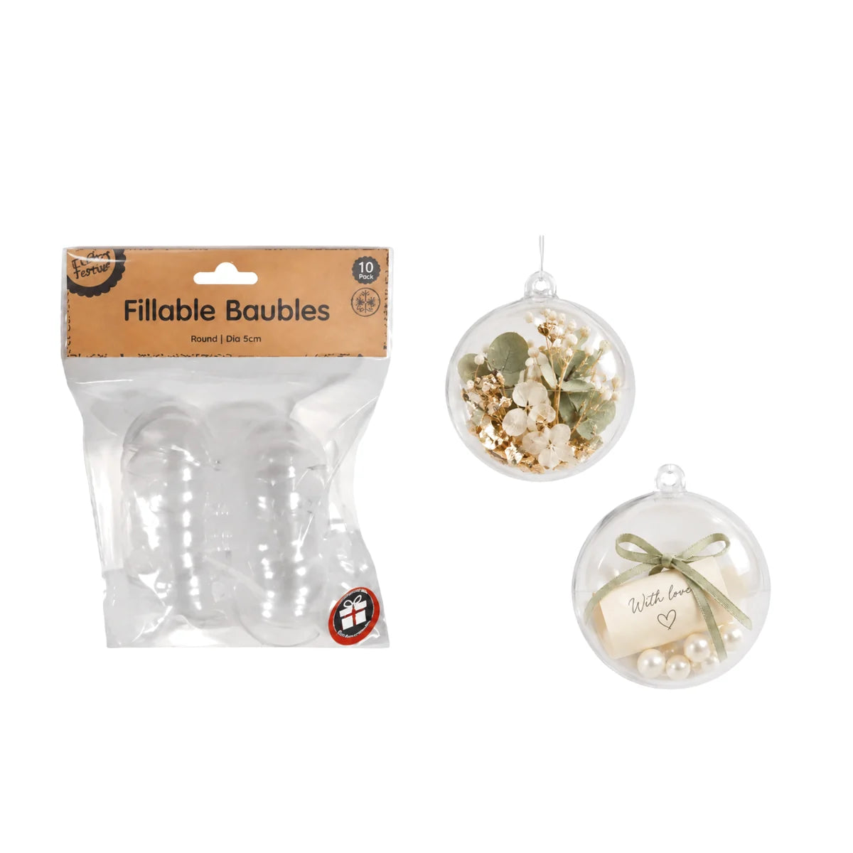 Christmas Fillable Baubles