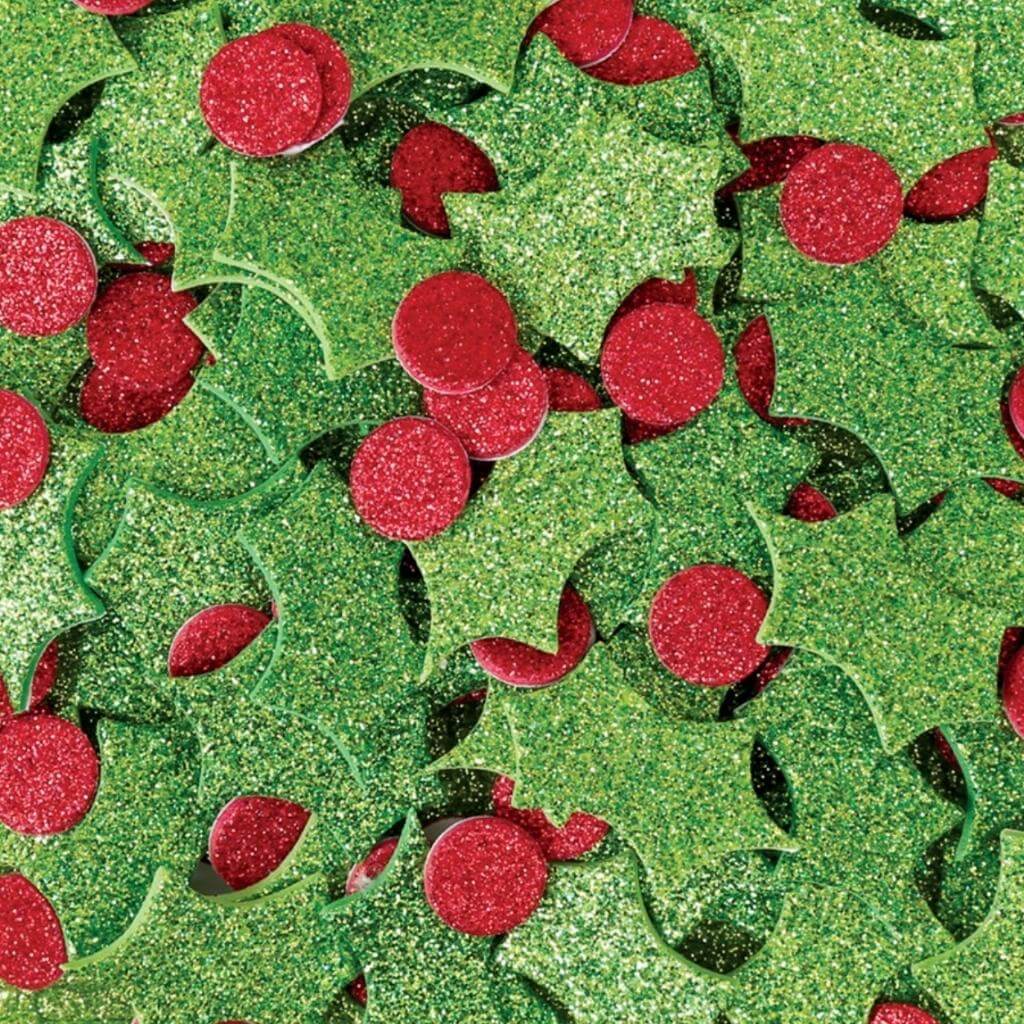 Foam Glitter &amp; Berry Holly Stickers Pack of 200 - Senior Style