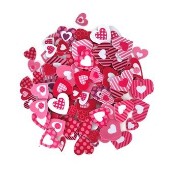 Foam Heart Stickers 120 Pieces - Senior Style