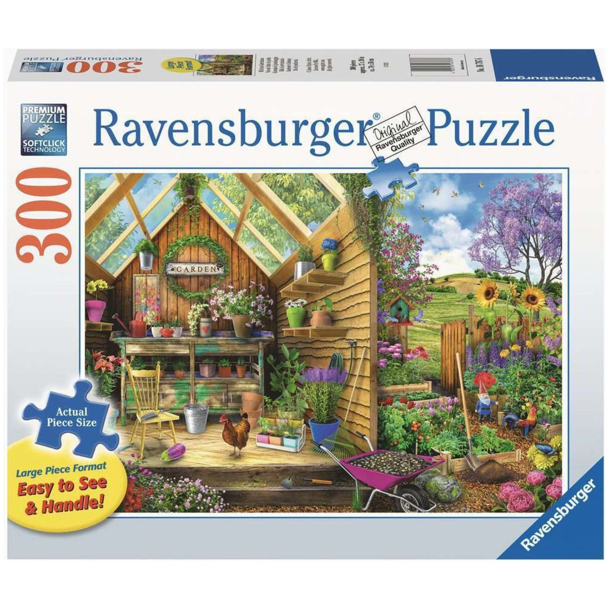 Gardener&#39;s Getaway - 300 Large Piece Jigsaw Puzzle - Senior Style