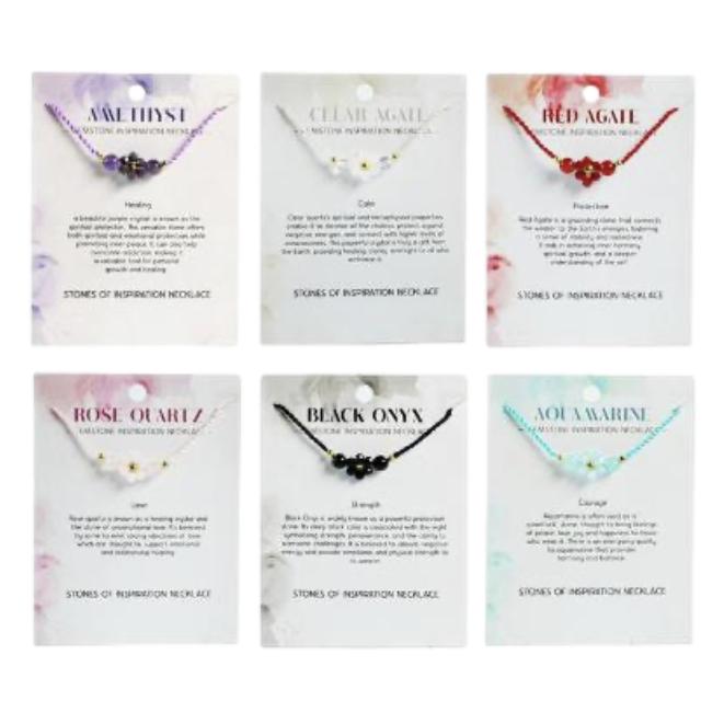 Floral Gemstone Necklace