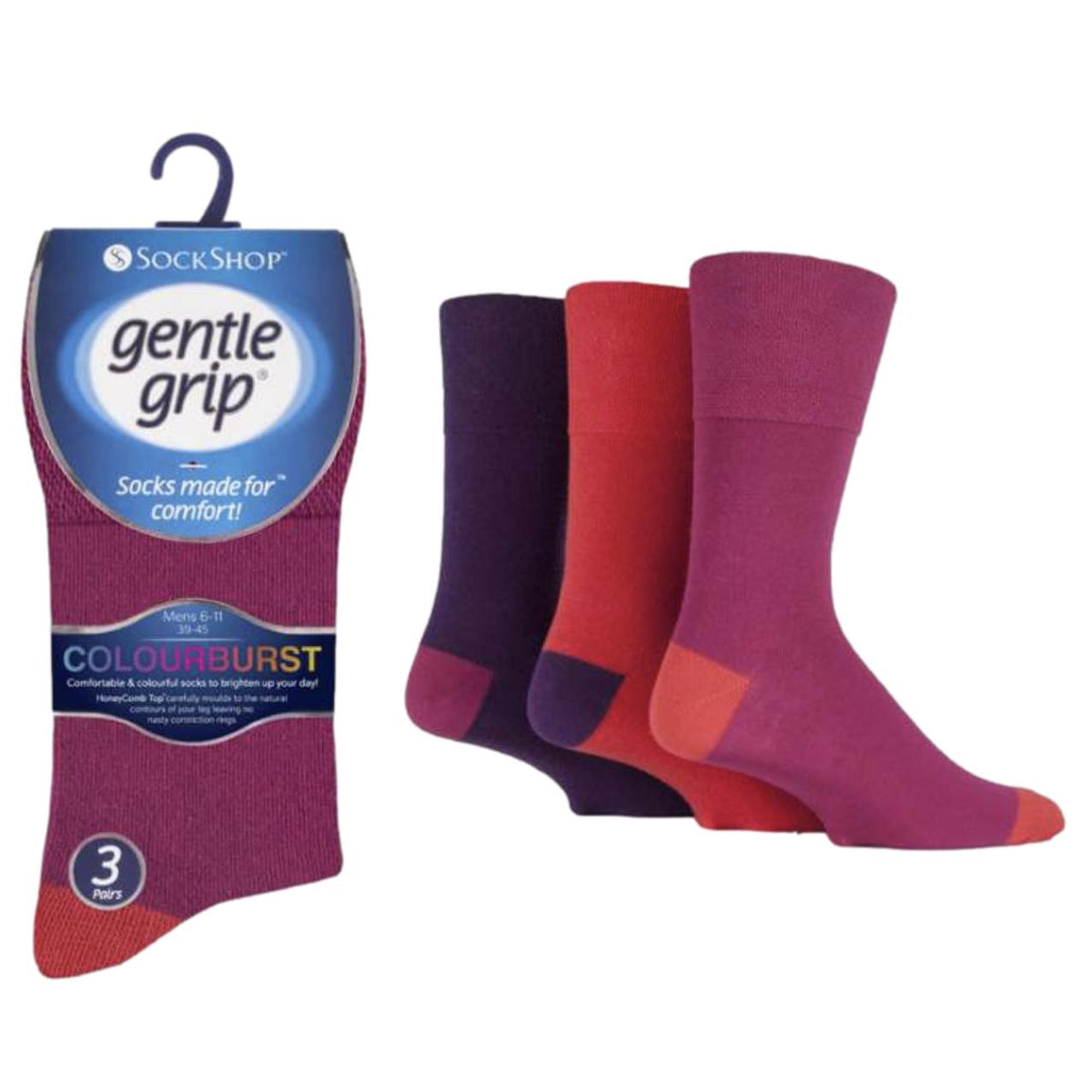 Flexi-Top Men's Loose Top Socks - Pack of 3