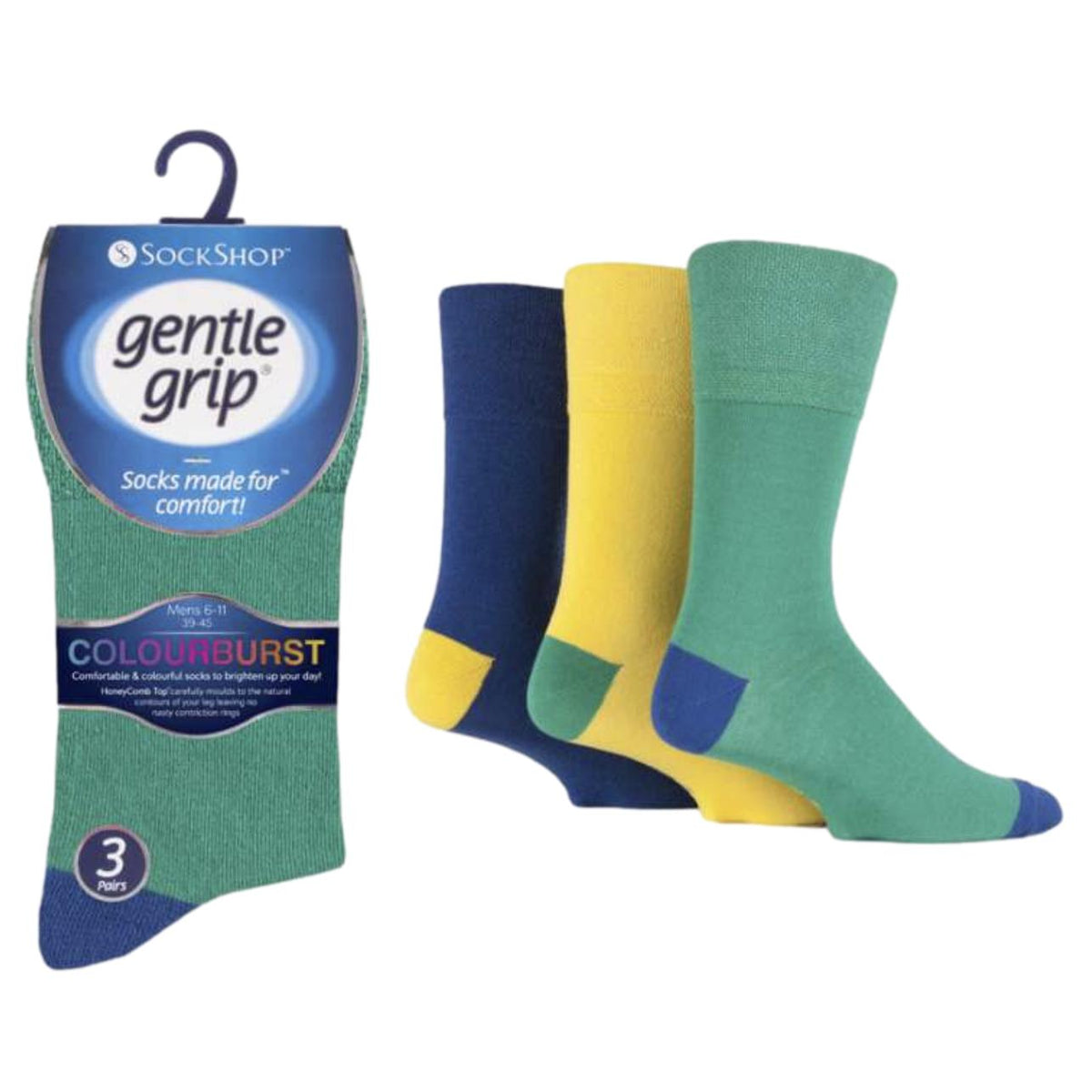 Flexi-Top Men's Loose Top Socks - Pack of 3