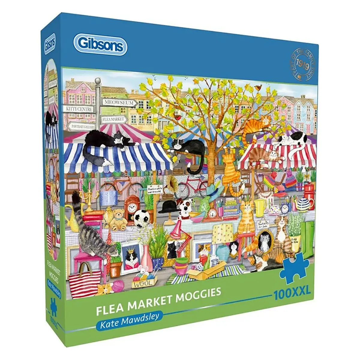 Flea Market Moggies 100XXL Jigsaw Puzzle