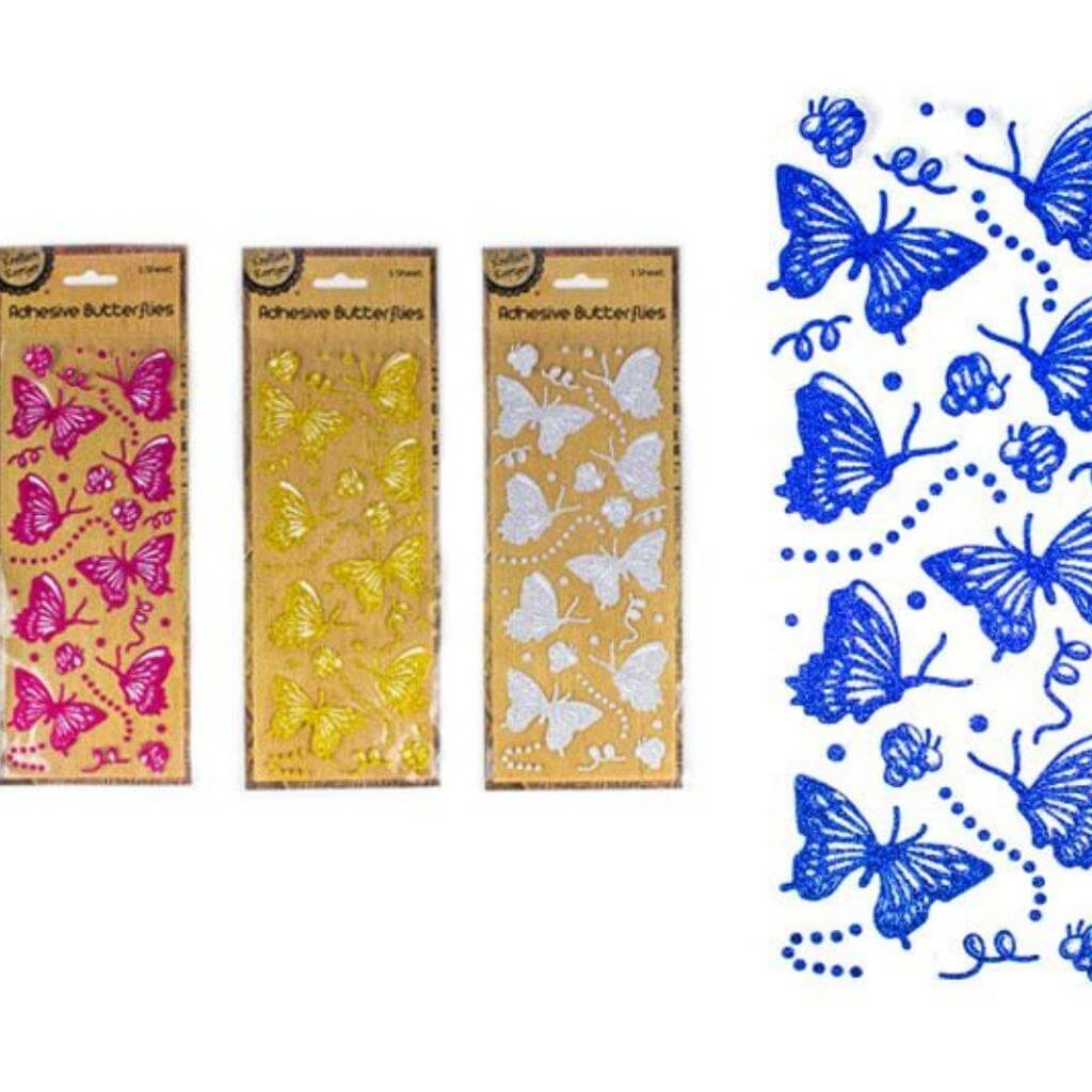 Glitter Butterfly Stickers - Senior Style