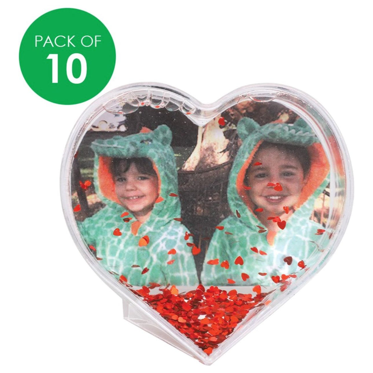Glitter Frames - Heart - Pack of 10 - Senior Style