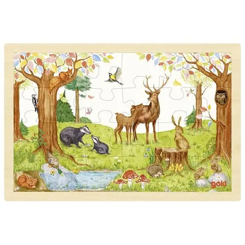 Wooden 24 Piece Puzzle - In The Clearing
