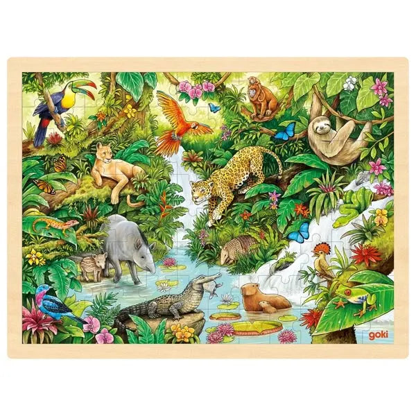 Wooden 96 Piece Puzzle - In The Jungle
