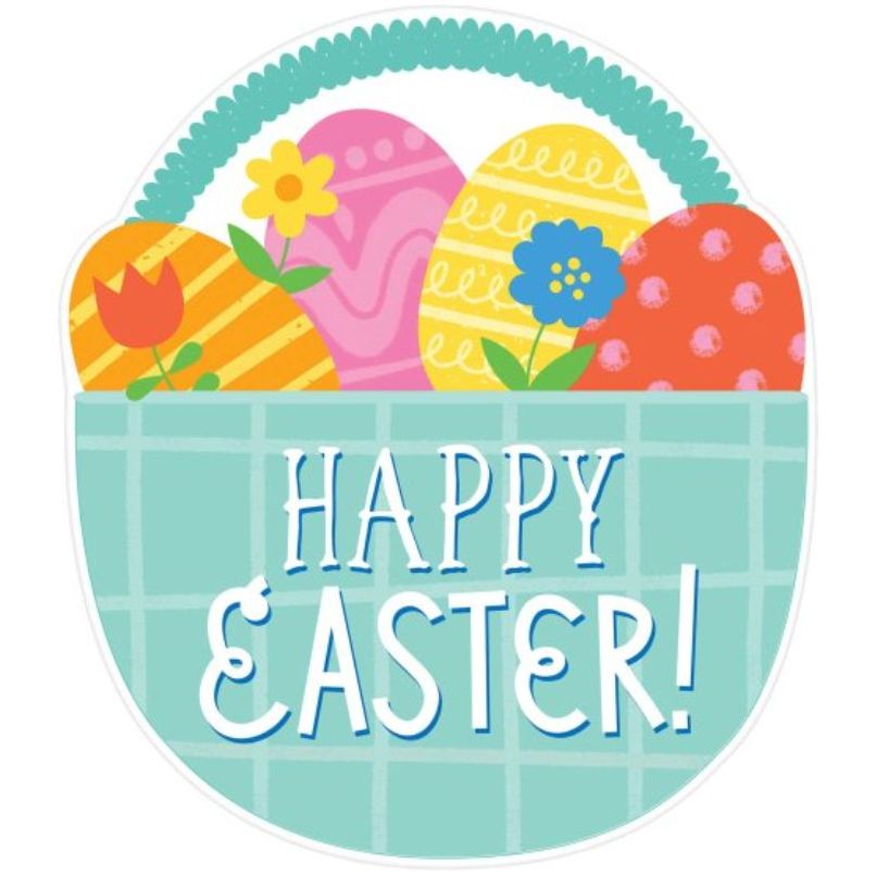 Happy Easter Basket Cutout - Senior Style