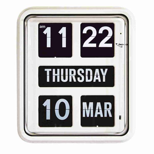 Jadco Auto Digital Day of the Week Calendar Flip Clock - Senior Style