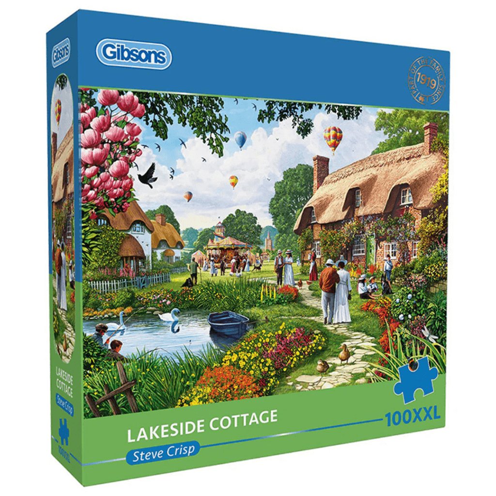Lakeside Cottage - 100 XXL Piece Jigsaw Puzzle - Senior Style