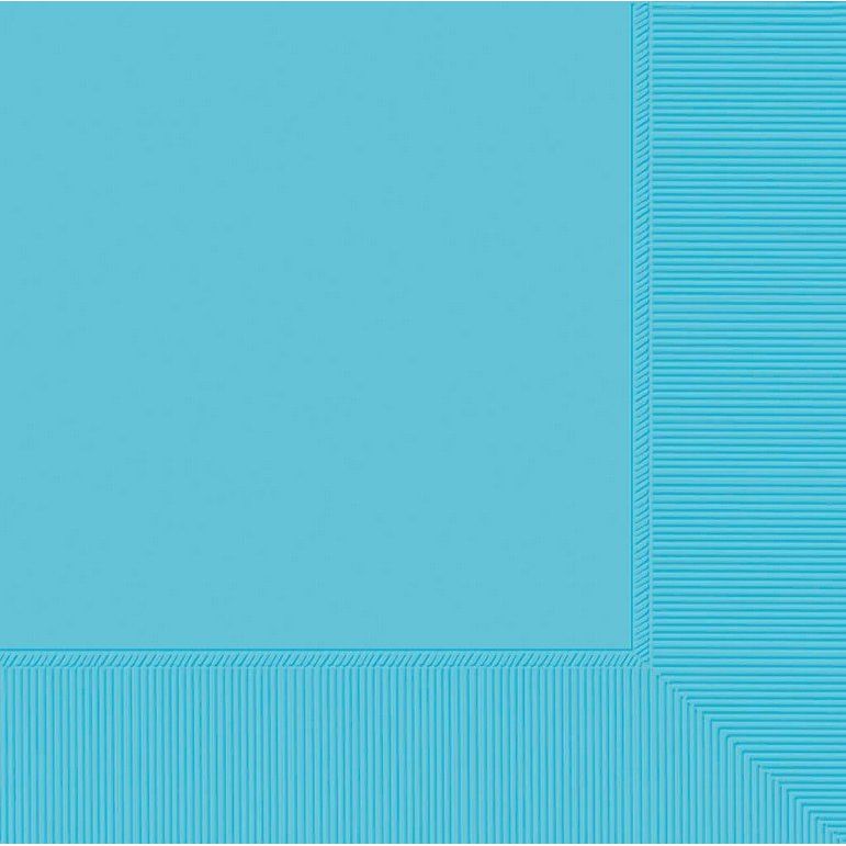 Lunch Napkins 20 Pack 2 PLY Caribbean Blue - Senior Style