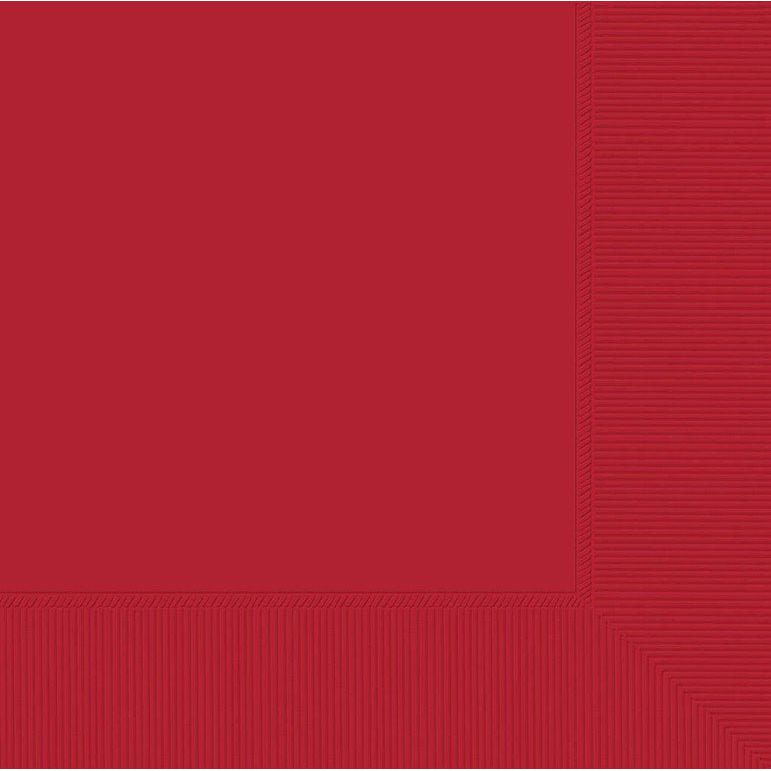 Lunch Napkins 20 Pack 2 PLY Red - Senior Style