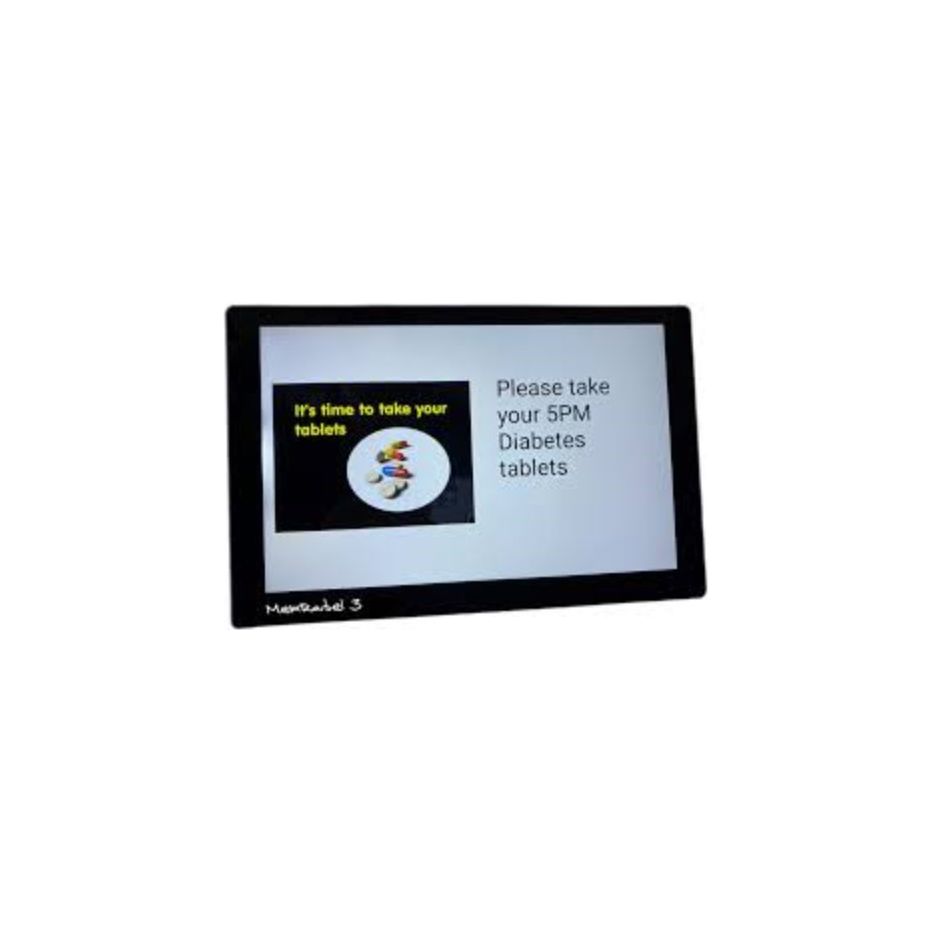 MemRabel 3 - X Dementia Orientation Clock - Touch Screen - Senior Style
