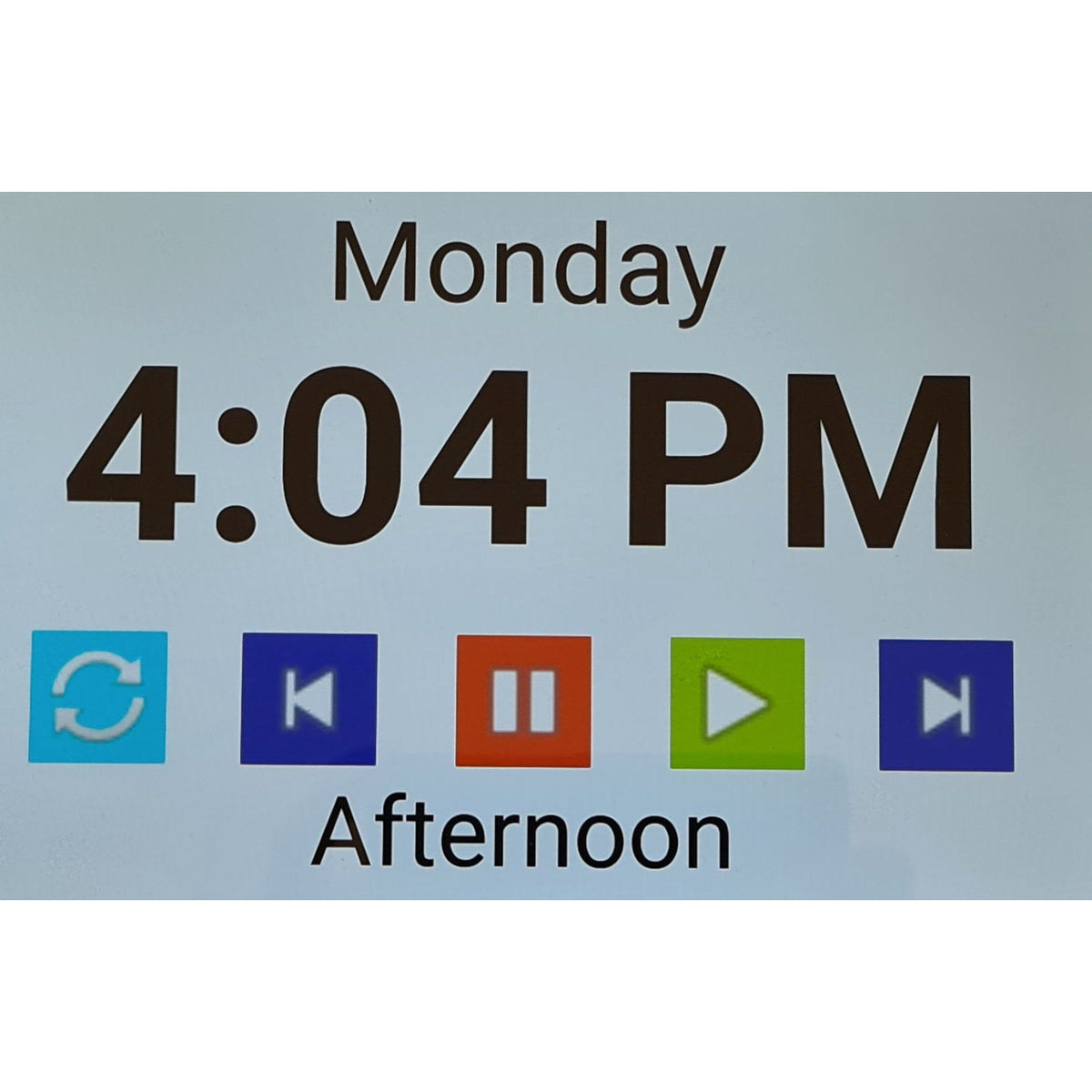 MemRabel 3 - X Dementia Orientation Clock - Touch Screen - Senior Style
