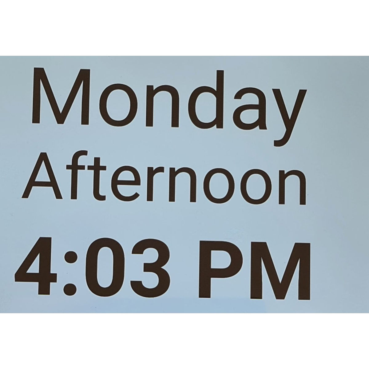 MemRabel 3 - X Dementia Orientation Clock - Touch Screen - Senior Style