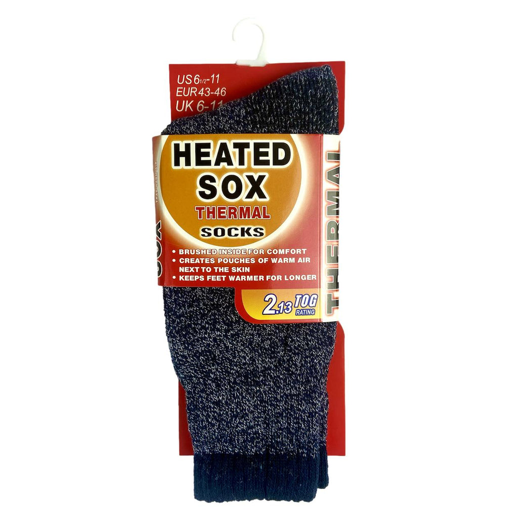 Mens Thermal Winter Socks – Hot Sox, UK 6-11 – 1.6 Tog, Multipack Available (1,2, Or 4 Pairs)