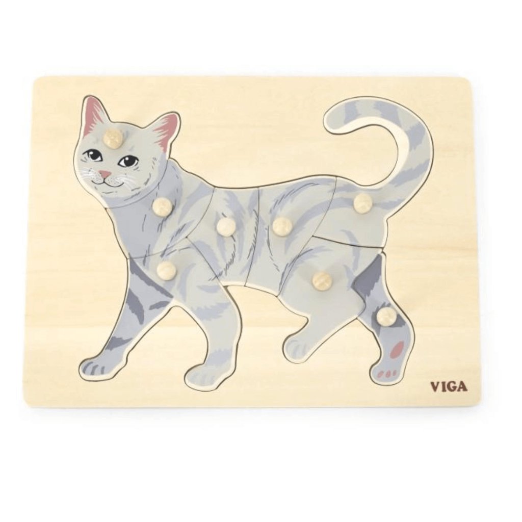 Montessori Cat Puzzle 8 Pieces - Senior Style
