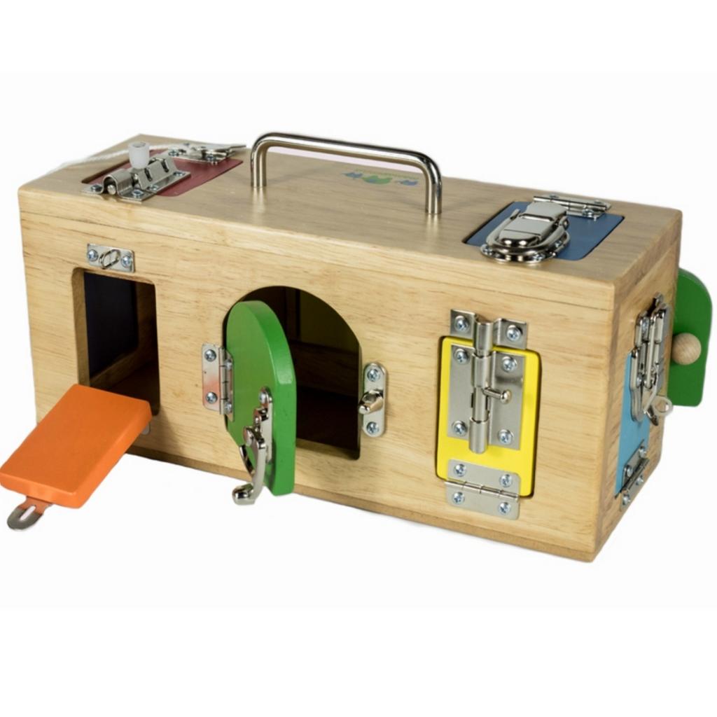 Activity Box With Clock Original Lock Activity Box - Senior Style