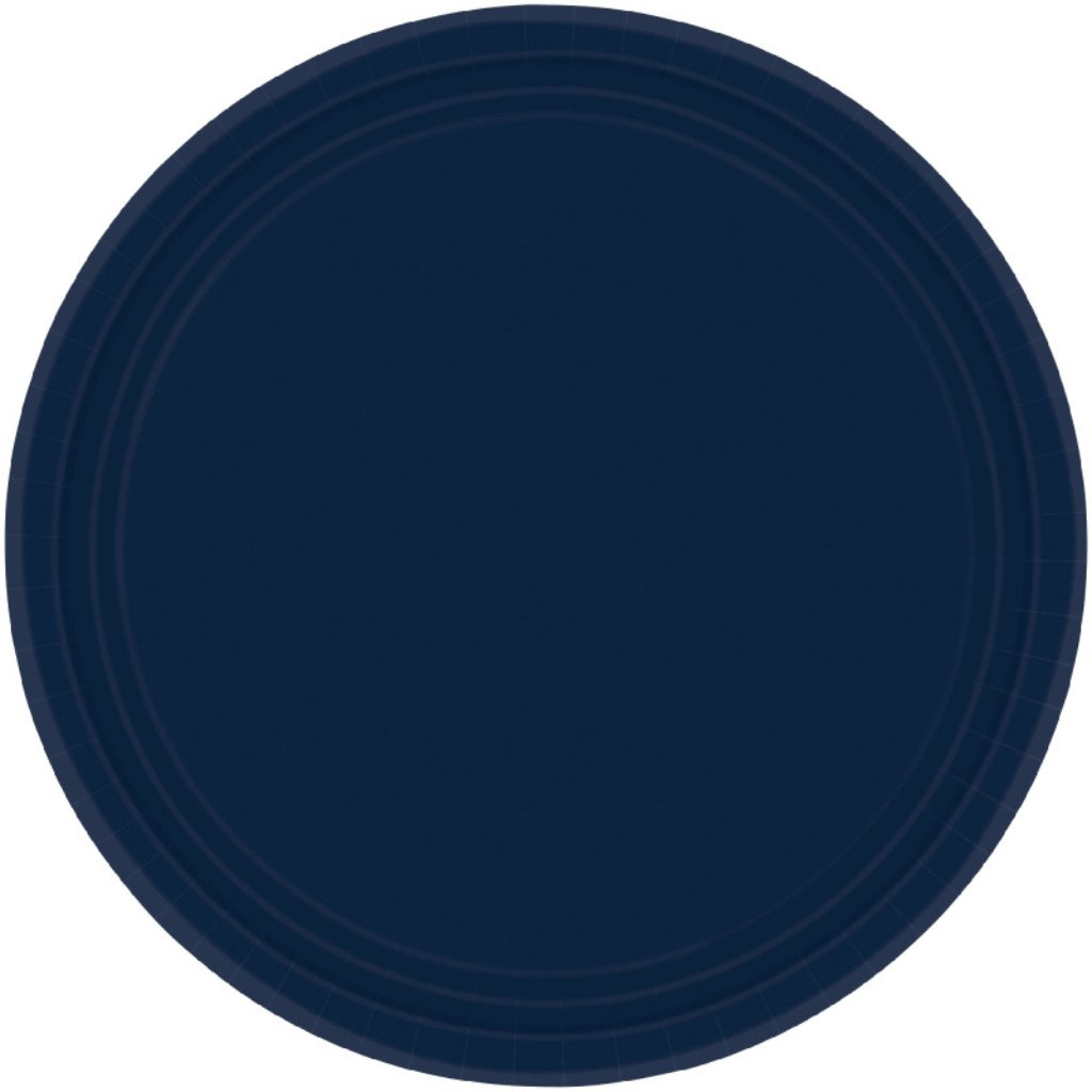 Paper Plates 23cm Round Navy Pack Of 20 - Senior Style