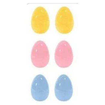 Plastic Eggs Pastel 6pc - Senior Style
