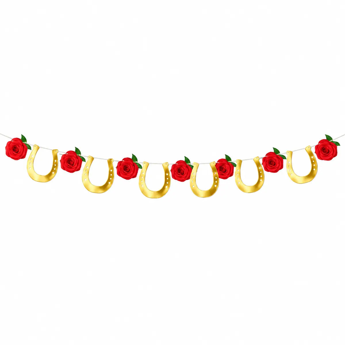 Horse Racing Horseshoe Banner