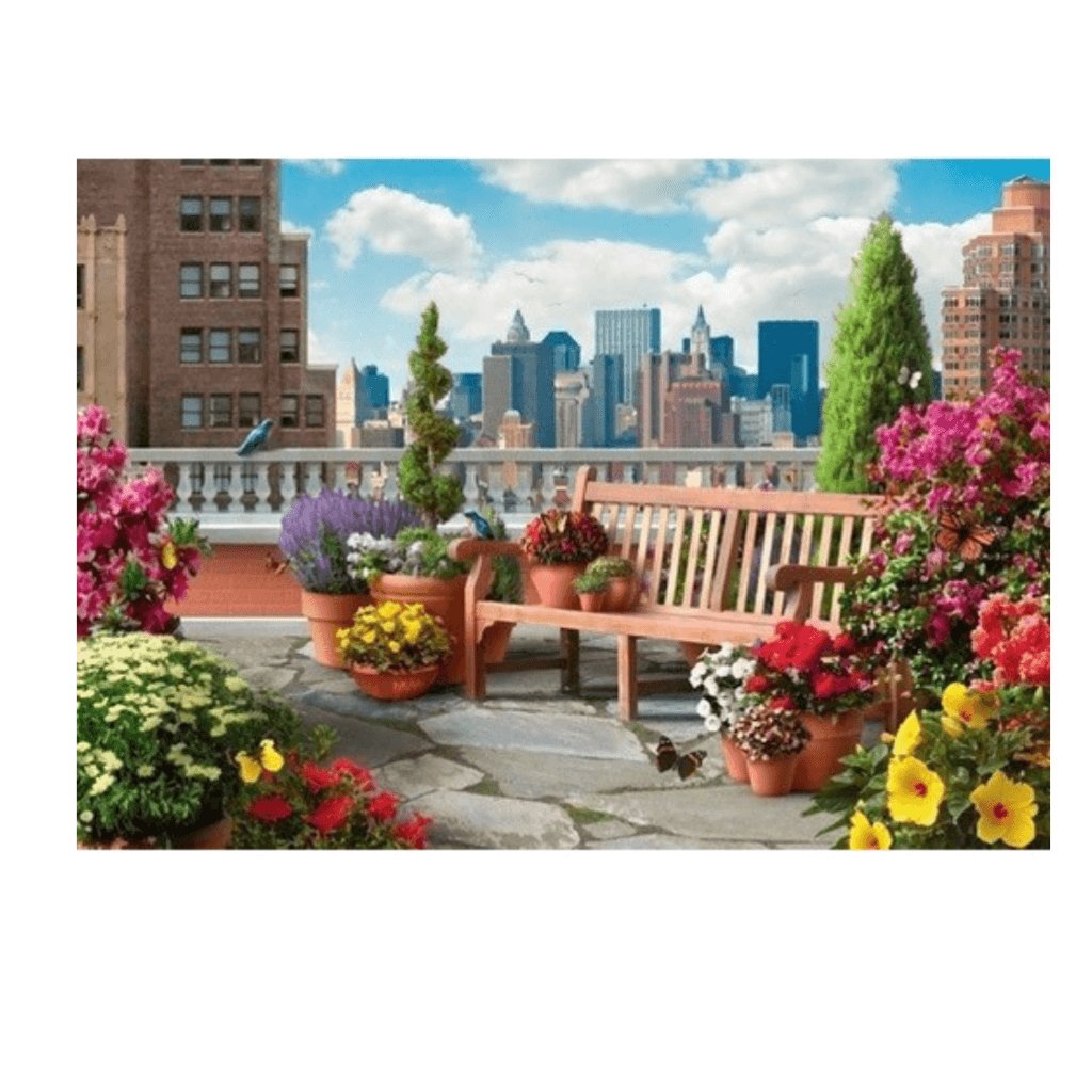 Rooftop Garden - 500 Large Piece Jigsaw Puzzle - Senior Style