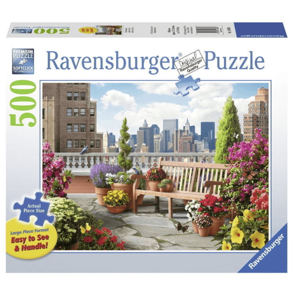 Rooftop Garden - 500 Large Piece Jigsaw Puzzle - Senior Style