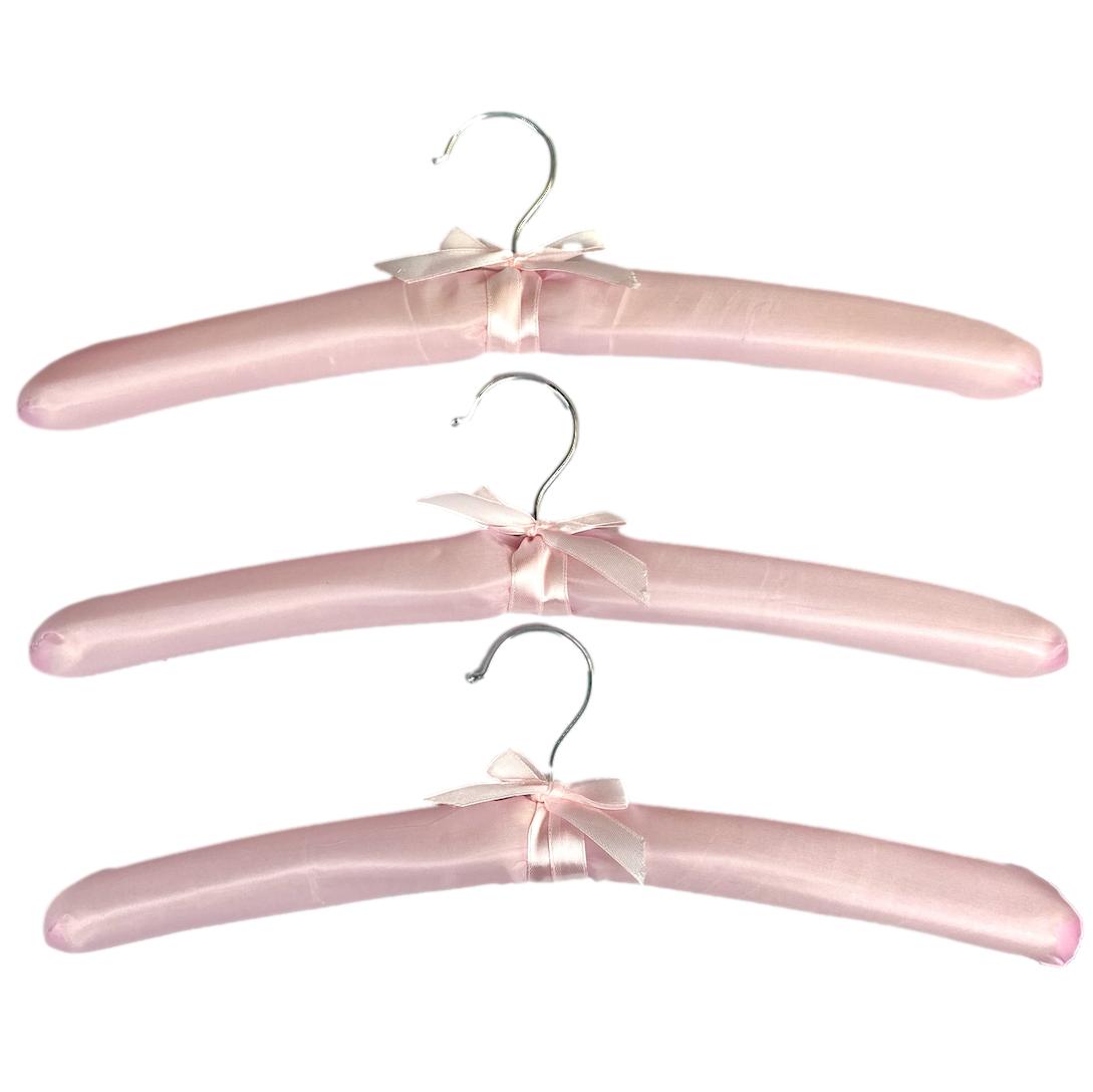 Satin Pastel Coat Hangers 3 Pack - Senior Style