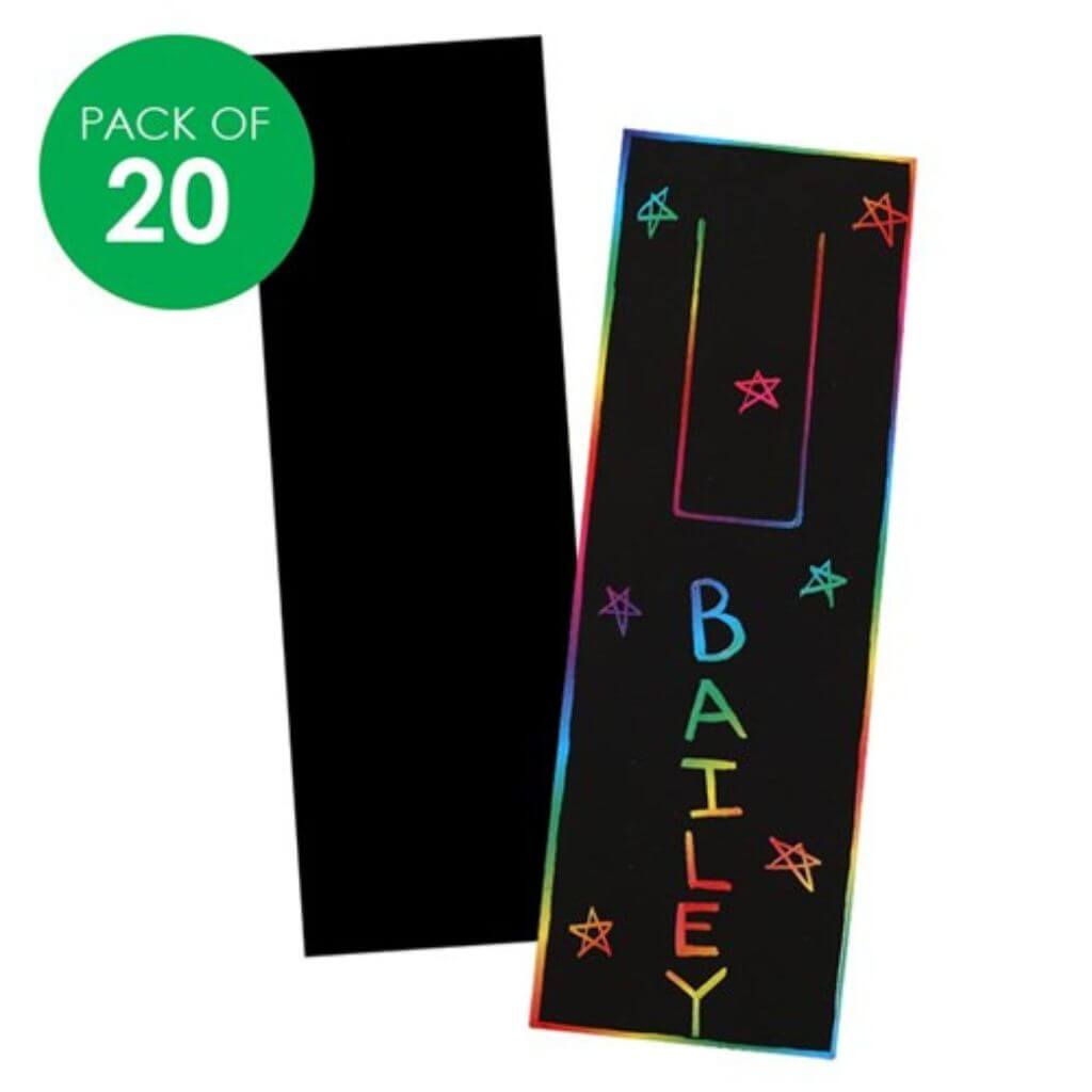 Scratch Board Bookmarks - Pack of 20 - Senior Style