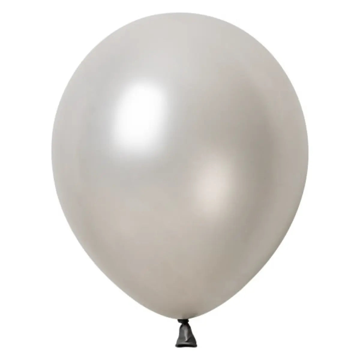 30cm MetallicSilver Latex Balloons 25 Pack