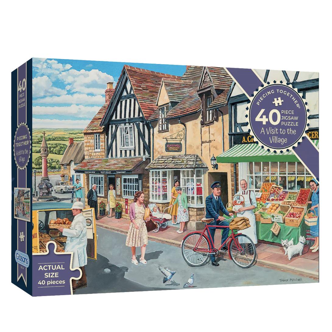 A Visit To The Village - 40 XL Piece Jigsaw Puzzle