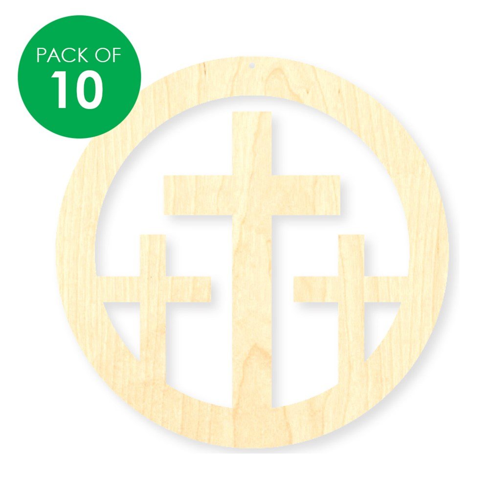 Wooden Cross Wreaths - Pack of 10 - Senior Style