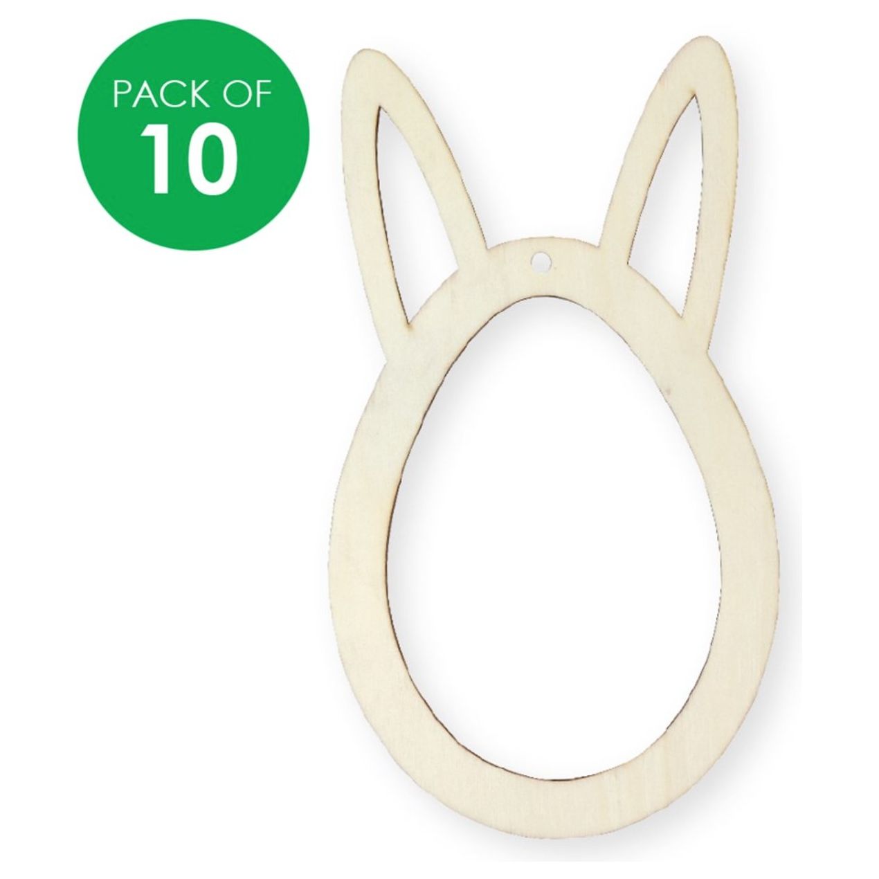 Wooden Easter Egg Bunny Frames - Pack of 10 - Senior Style
