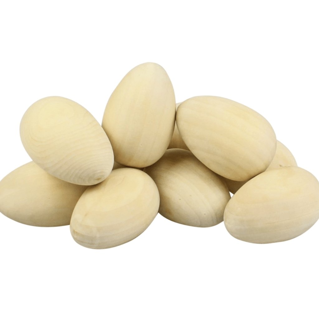 Wooden Eggs - Pack of 10 - Senior Style