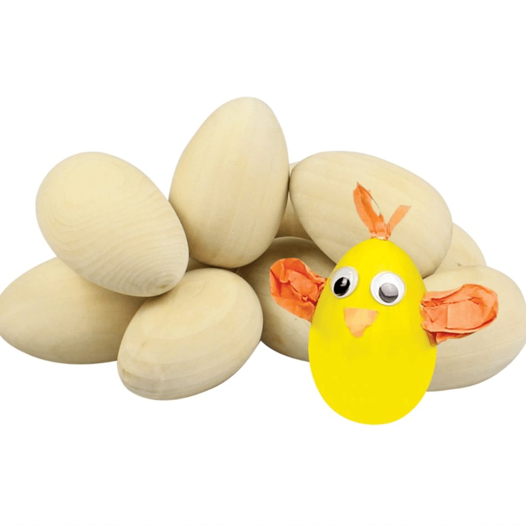 Wooden Eggs - Pack of 10 - Senior Style