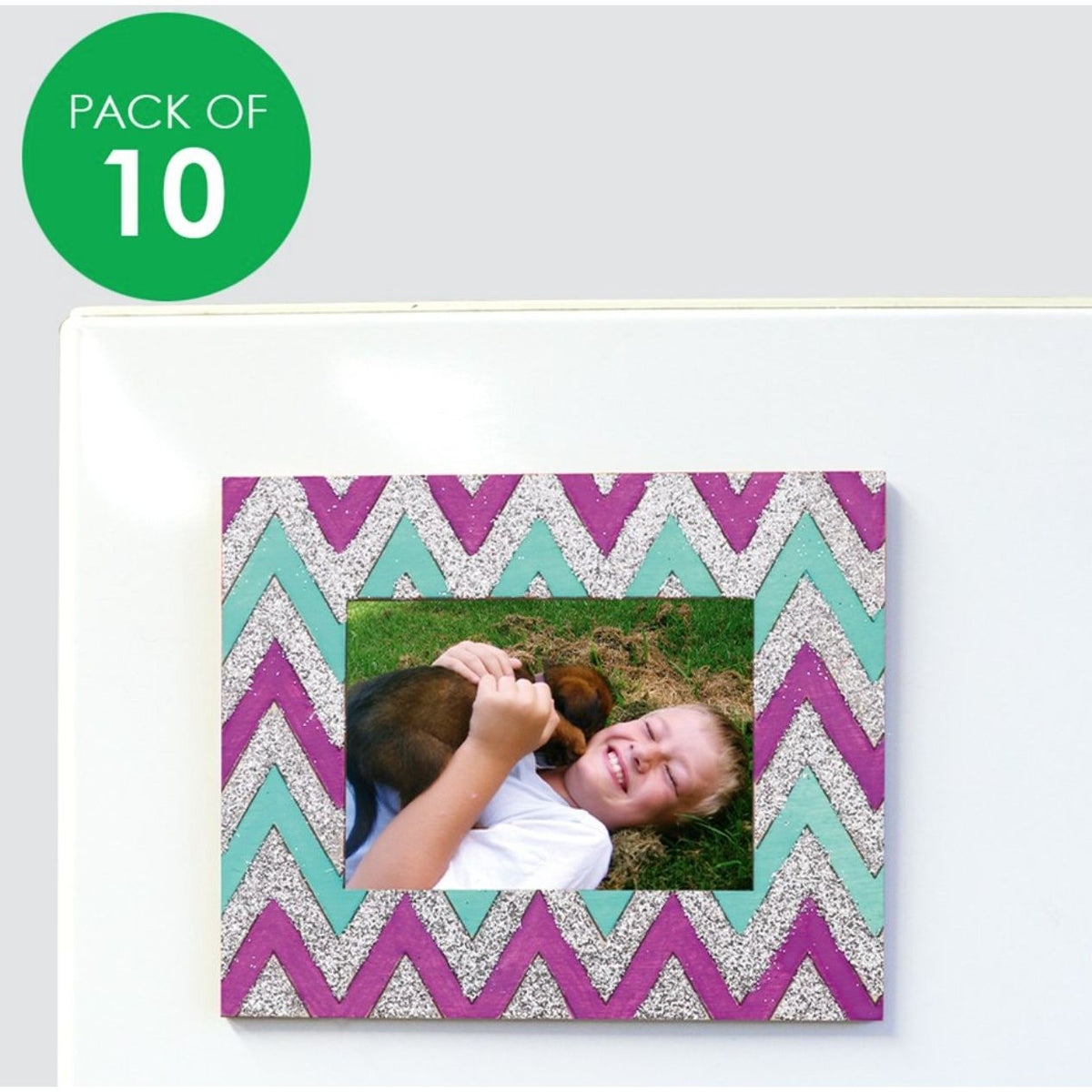 Wooden Magnet Frames - Patterns - Pack of 10 - Senior Style