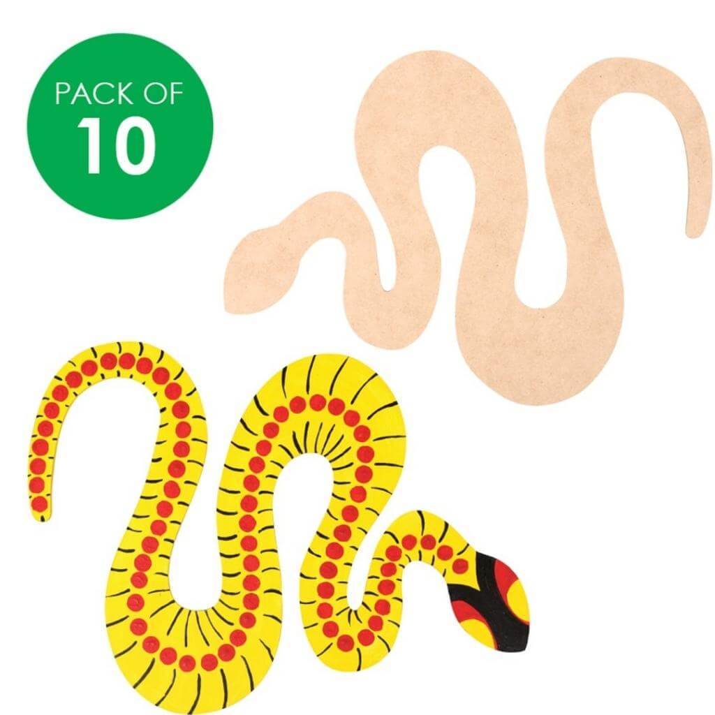 Wooden Snakes - Pack of 10 - Senior Style