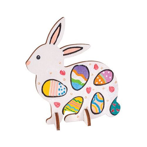 Wooden Standing Rabbits Pack of 10 - Senior Style