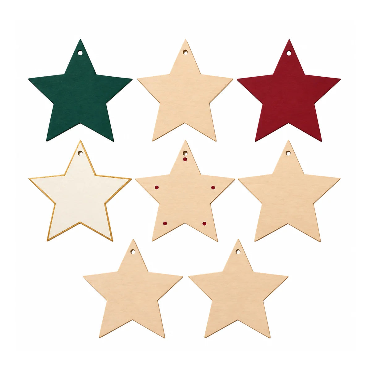 Wooden Star Shapes