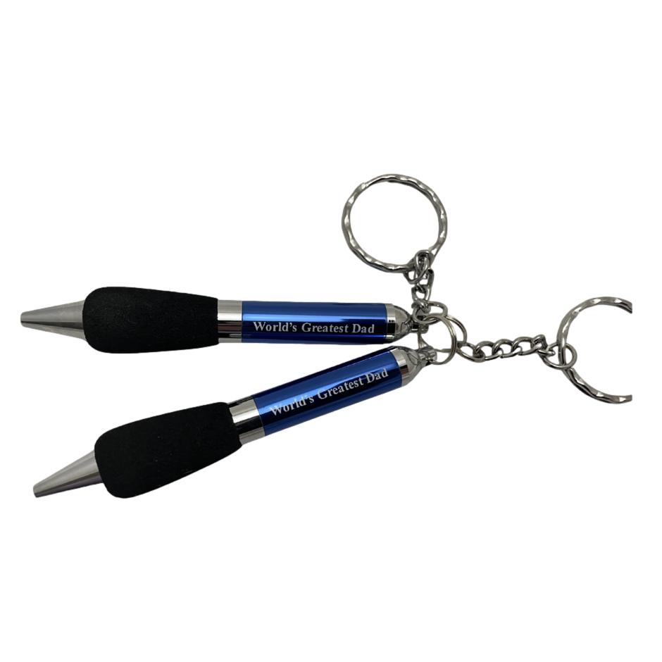 World&#39;s Greatest Dad Keyring Pen - Senior Style