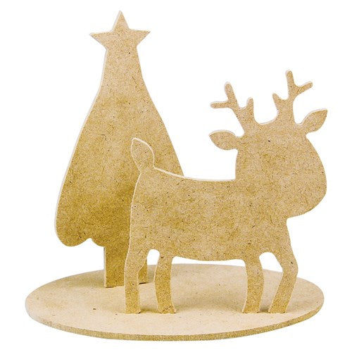 Reindeer Christmas Diorama Pack of 10