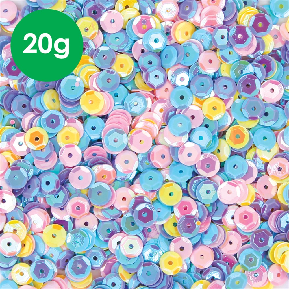 Cup Sequins - Pastel - 20g Pack