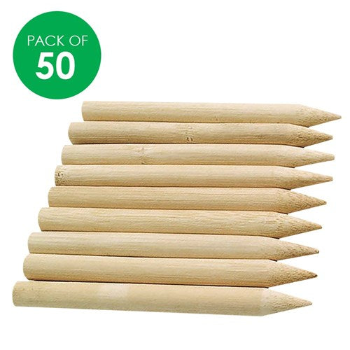 Jumbo Scratch Board Tools - Wooden - Pack of 50