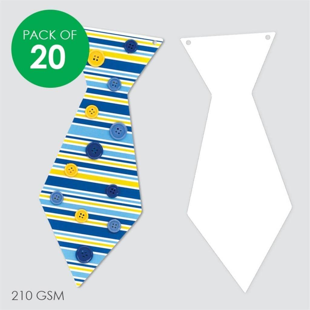 210 gsm Cardboard Ties Blue White