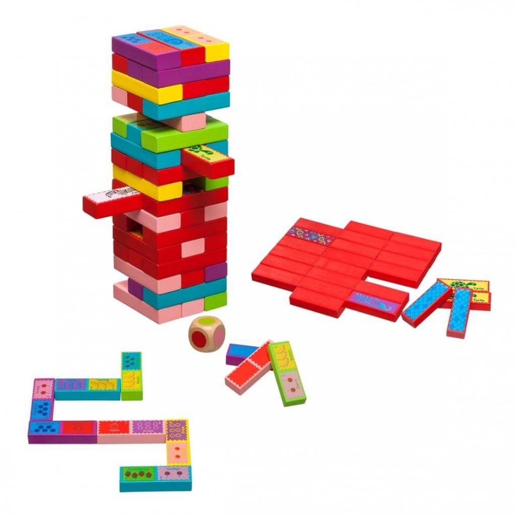 3 in 1 Coloured Tumbling Towers
