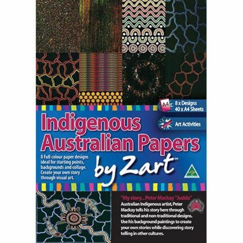 Aboriginal Australian Design Paper A4 Pack of 40